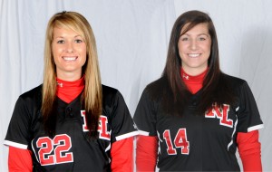 Taylor Cicardi (Pinckneyville), LEFT, and Taylor Thomas (Arcola) each had a home run and combined for six RBI in Rend Lake’s 13-2 win over Kaskaskia on Tuesday. 