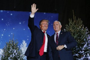 President Elect Donald Trump and Vice President Elect Mike Pence on their victory tour over the weekend (PBS photo) 