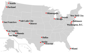 Major cities in the US that are sanctuary cities 