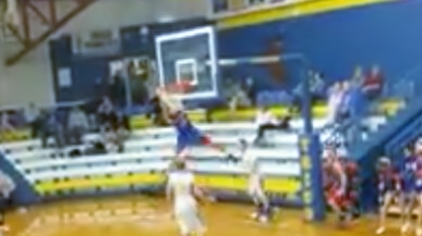 This is a screen shot of an awesome dunk that Bradley Young had against Trico Tuesday night. My editing skills will improve-SD