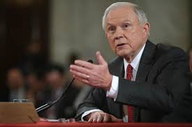 Attorney General Jeff Sessions, who has been approved at the Senate confirmation hearings level, being grilled during the meetings. US News and World Report photo