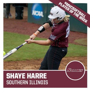 Nashville's Shaye Harre as Missouri Valley Conference Player of the Week last season. (MVC file photo)