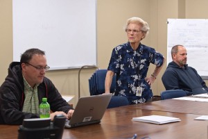 Norris, leading a project meeting with co-workers at MODOT's office in Chesterfield 