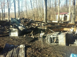 Jack Bullock's home that was destroyed by fire Thursday night.  