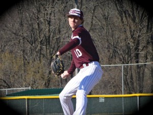 Hamilton Page picks up the win on the mound yesterday against Centrailia. 