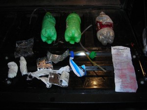 Items confiscated in a recent Meth bust.  (Illinois State Police file photo) 