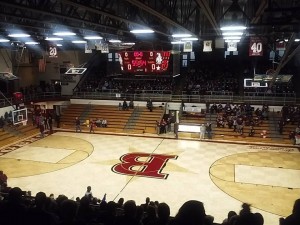 My top row view of Rich Herrin gym Tuesday night. 