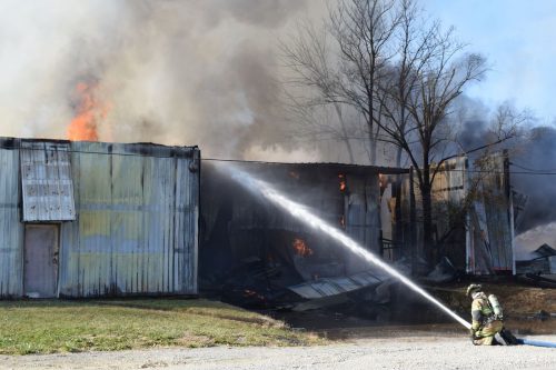 Major warehouse fire in Mt. Vernon - Benton, West ...