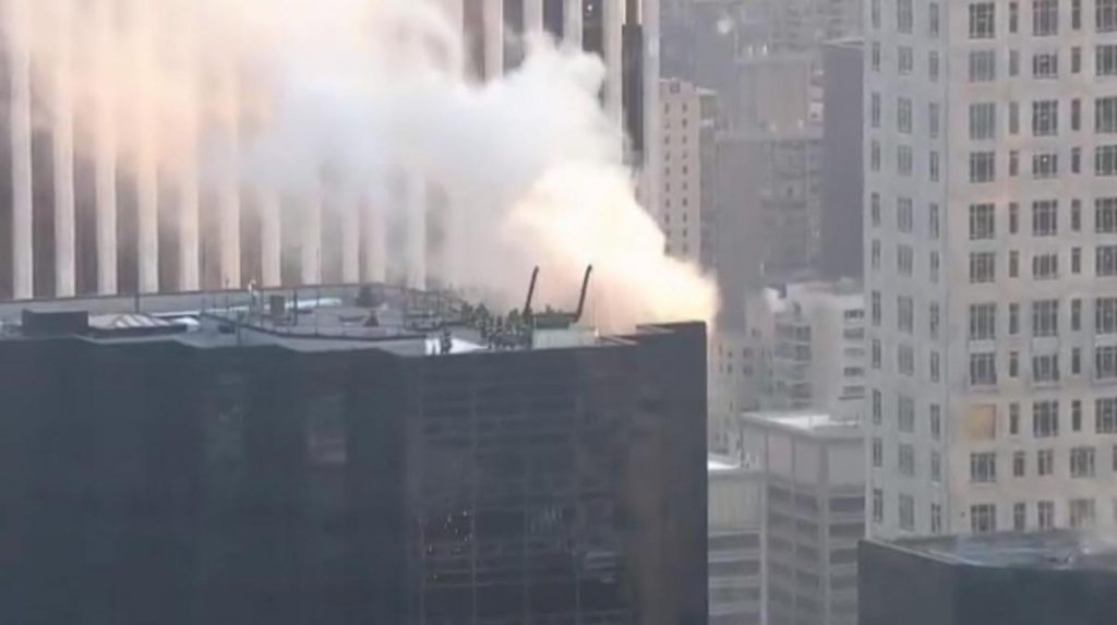 Fire breaks out on roof of Trump Tower - Benton, West Frankfort ...